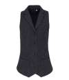PR626 Premier Ladies Herringbone Waistcoat Charcoal colour image